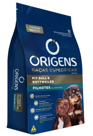 ORIGENS FILHOTE PIT BULL/ROTTW 15KG