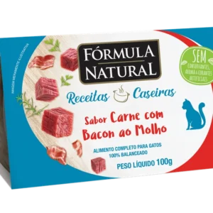 CASE GATOS CARNE E BACON AO MOLHO 100G