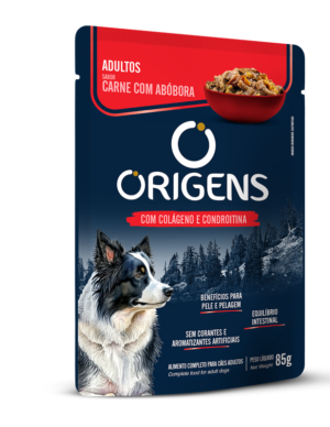 SACHE ORIGENS 85G CAO CARNE E ABÓBORA