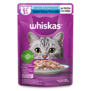 SACHE WHISKAS 85G CAST PEIXE