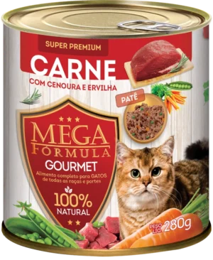 LATA MEGA CAT AD CARNE GOURMET 12X280G