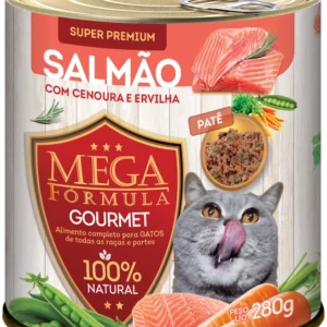 LATA MEGA CAT AD SALMÃO GOURMET 280G