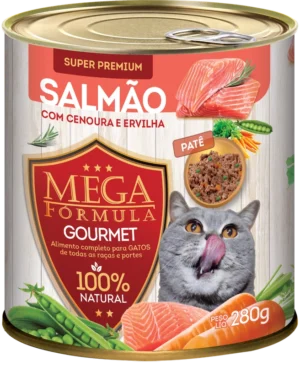 LATA MEGA CAT AD SALMÃO GOURMET 280G