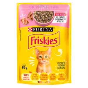 SACHE FRISKIES FILHOTE CARNE AO MOLHO 85G