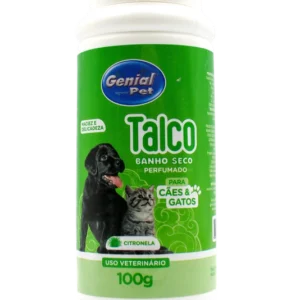 TALCO BANHO SECO GENIAL PET CITRONELA 100GR