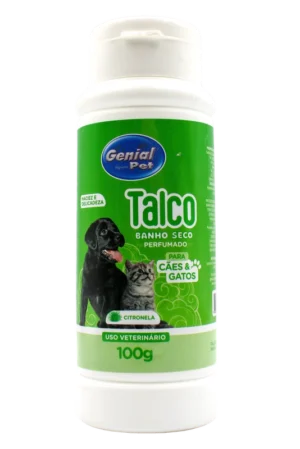 TALCO BANHO SECO GENIAL PET CITRONELA 100GR
